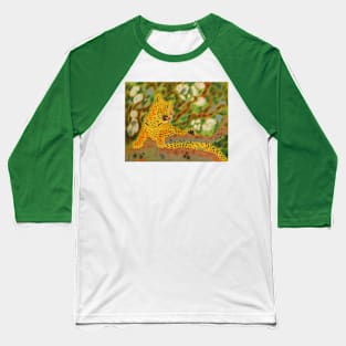 A leopard resting on a tree Baseball T-Shirt